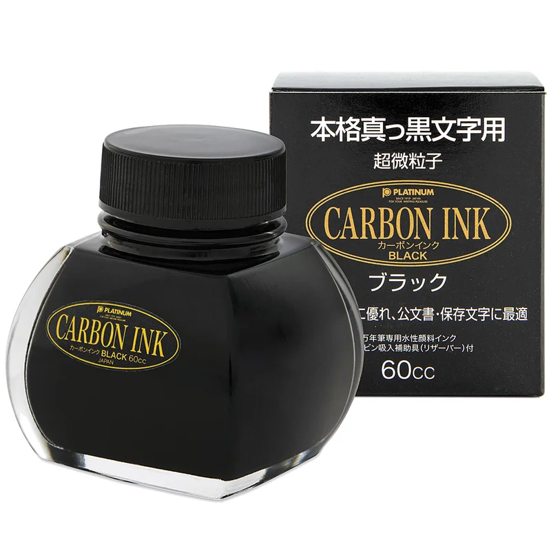Platinum Carbon ink 60 ml Musta
