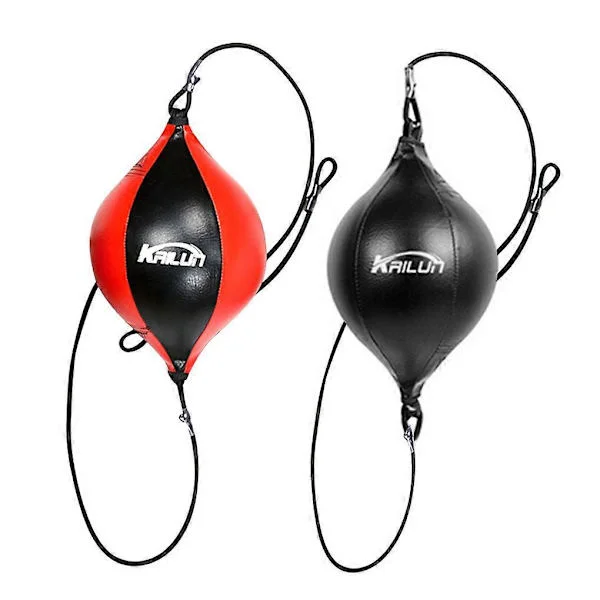 Kvalitets PU Læder Bokse Punching Bag Pære Boksebold Oppustelig Bokse Speed Bag Dobbelt Ende Træning Refleks Speed Bolde