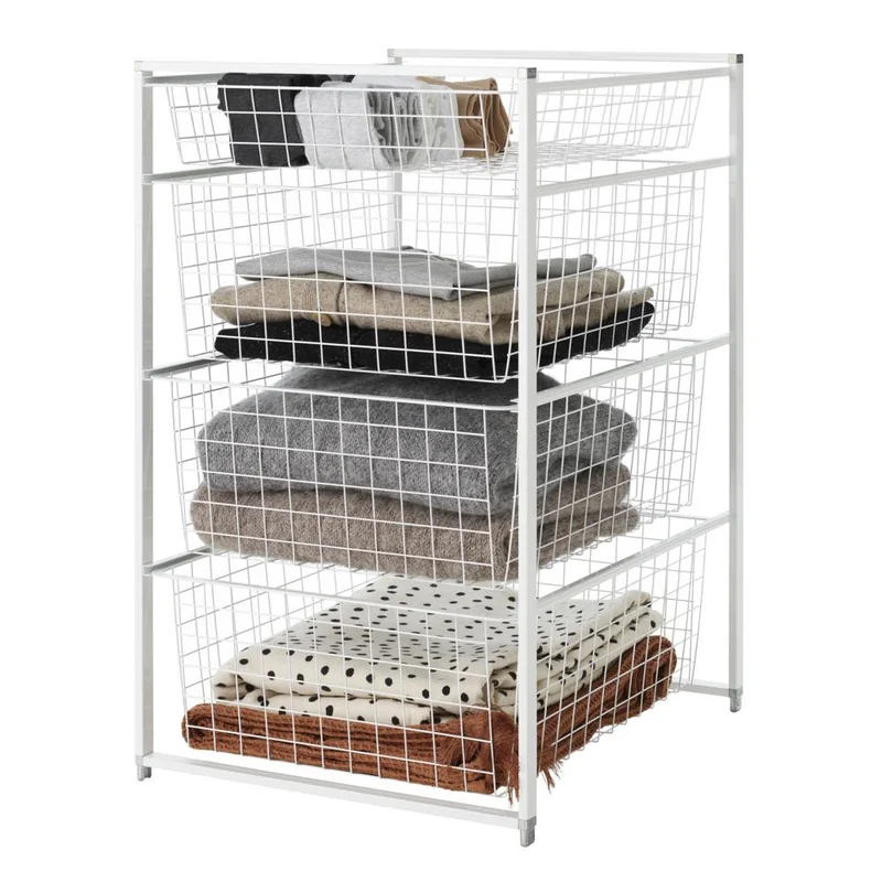 Elfa 744510 Bakkestativ 740 x 450 x 540 mm, hvit, Garderobeinnredning