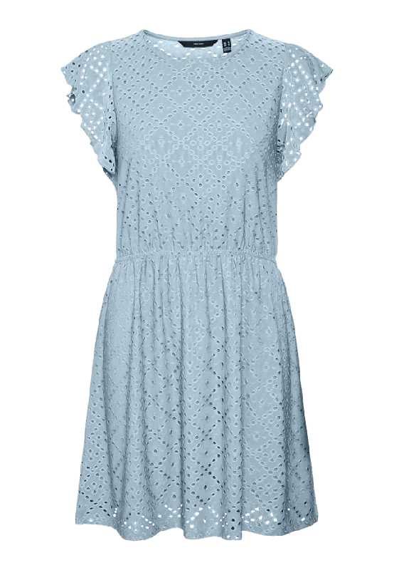 Vero Moda Girls Tassa Frill Dress Klänningar Dam Blå 164