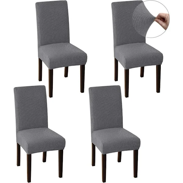 Chair Cover - Set of 4 - Dining Chair Cover - Seat Cover - Dining Chair Covers - Chair Protector - Stretch Chair Covers - Chair Cover ...
