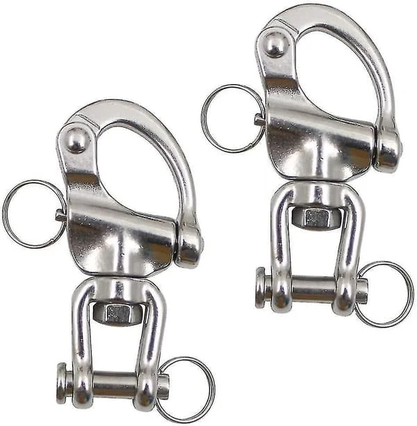 Sailing Swivel Shackles Marine Swivel Shackles For Sailing Triangles - 2 Pieces