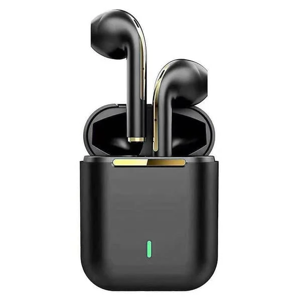 j18 Tws Bluetooth-hörlurar Vattentäta Stereo Musik Gaming Trådlösa Headset(Svart)