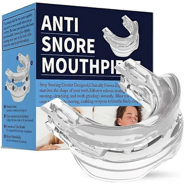 Anti-snorke Munnstykke - Søvnapnébeskytter, Snorkestopper, Anti-snorke Munnskjold
