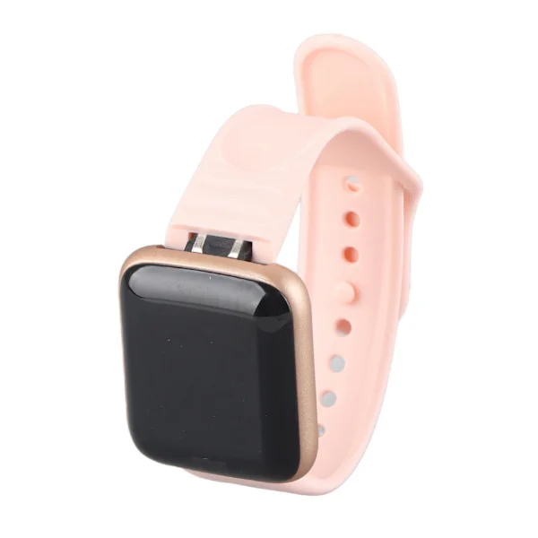 Y68 Smartwatch Pulsmätare Fitness Aktivitetsmätare Smartwatch för sömnövervakning Fjärrfotografering Rosa