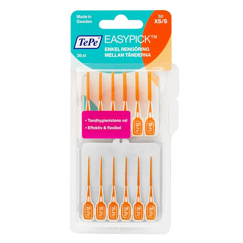 TePe TePe EasyPick XS/S Tandstikker Orange 36 stk, Medicin & Pleje, Mund & Tandpleje, Tandstikker