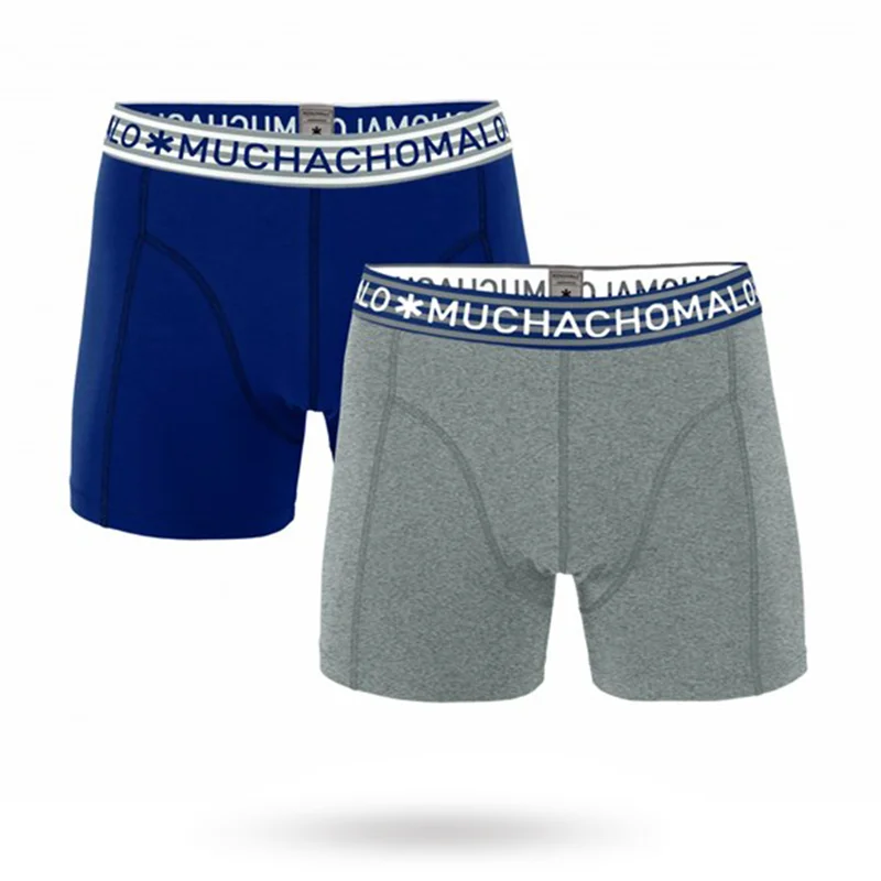 Harmaa/Sininen - 2-pack Boxerit - Vuxen.fi - Miesten vaatteet - Muchachomalo