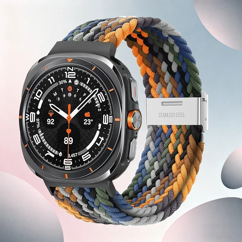 AliExpress - Bracelet pour Samsung Galaxy watch 8/8 classique/Ultra 40mm 44mm 46mm 47mm Bracelet de Sport élastique tressé correa Galaxy watch 8 