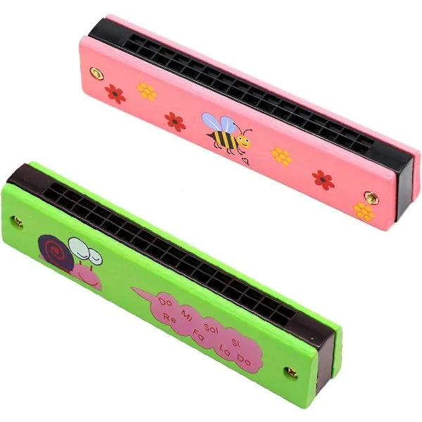 2-pack munspel för nybörjare, diatonisk munspel, professionell munspel, munspel för barn, 16 hål