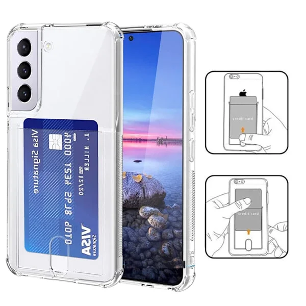 Praktiskt Skal med Korthållare - Samsung Galaxy S21 FE