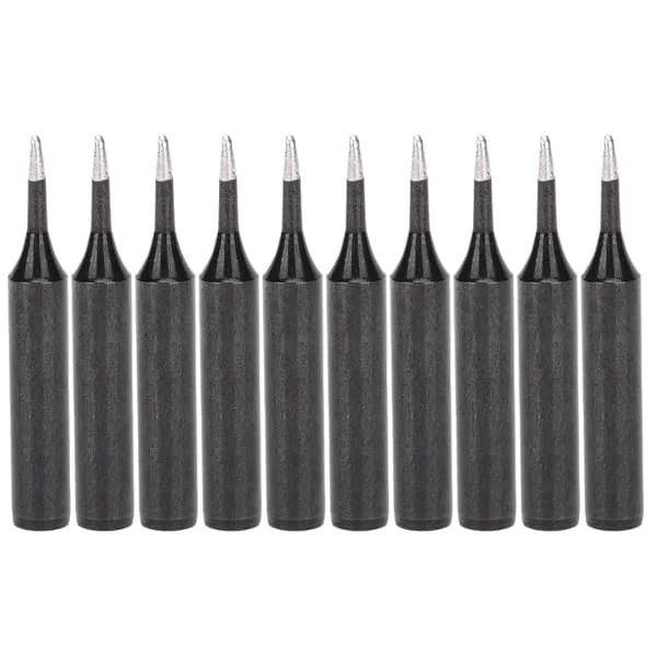 10 Pcs Soldering Iron Tip Welder Soldering Station Iron Internal Heating Type Black 900MT1C