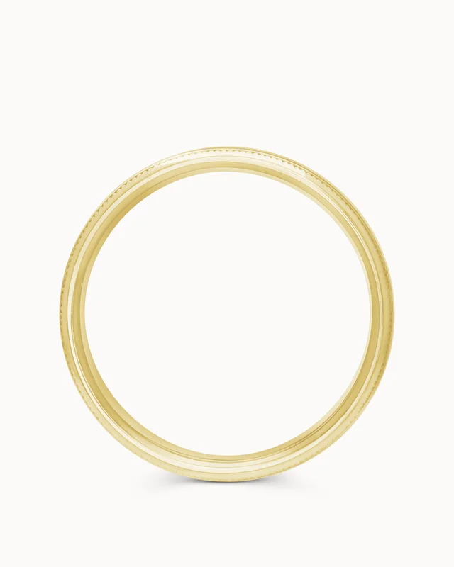 Glatt Ring Herre Michael 18K Gult Gull - Forlovelsesringer & Gifteringer hos Vanbruun