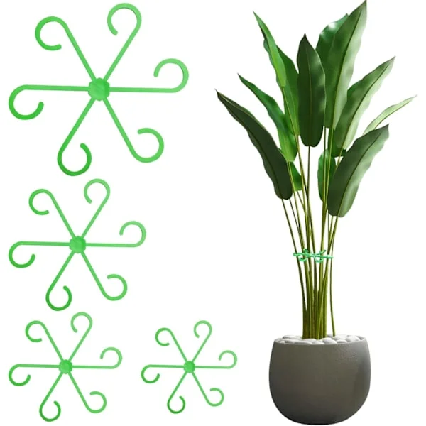 Växtstödset, 8 delar perennstöd, blommor, rosor, tomater - Monstera växtstöd och växthållare - stöd för inomhusväxter