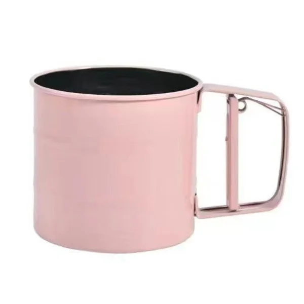 [KK] Sigte i rustfrit stål, pulverdrysse-sigte, holdbart lækagesikkert net, mel-sigte i rustfrit stål Kompatibel med mel og flormelis【jl】