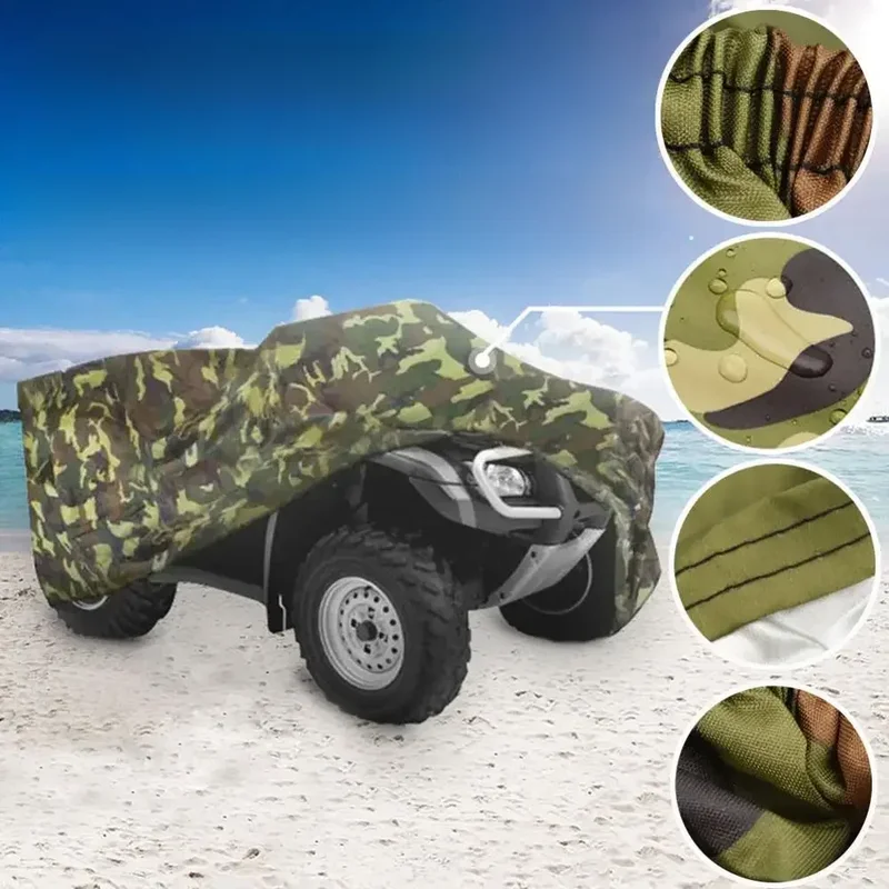AliExpress - Housse de motard étanche 190T, Camouflage, housse de moto, Quad, ATV, véhicule, Scooter, moto, étui de vélo, tente