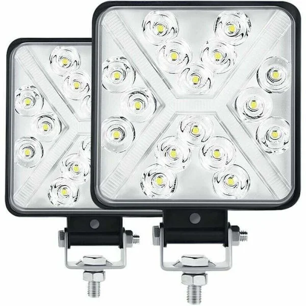 Par 4” LED Arbeidslys Traktor 300W 12000LM 6000K LED Fjernlys 4x4 IP67 Motorsykkel LED Ekstralys Firkantet 8D Linse Ekstremt Høy Lysstyrke