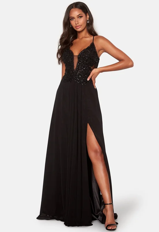 Christian Koehlert-Embellished Prom Dress-Black