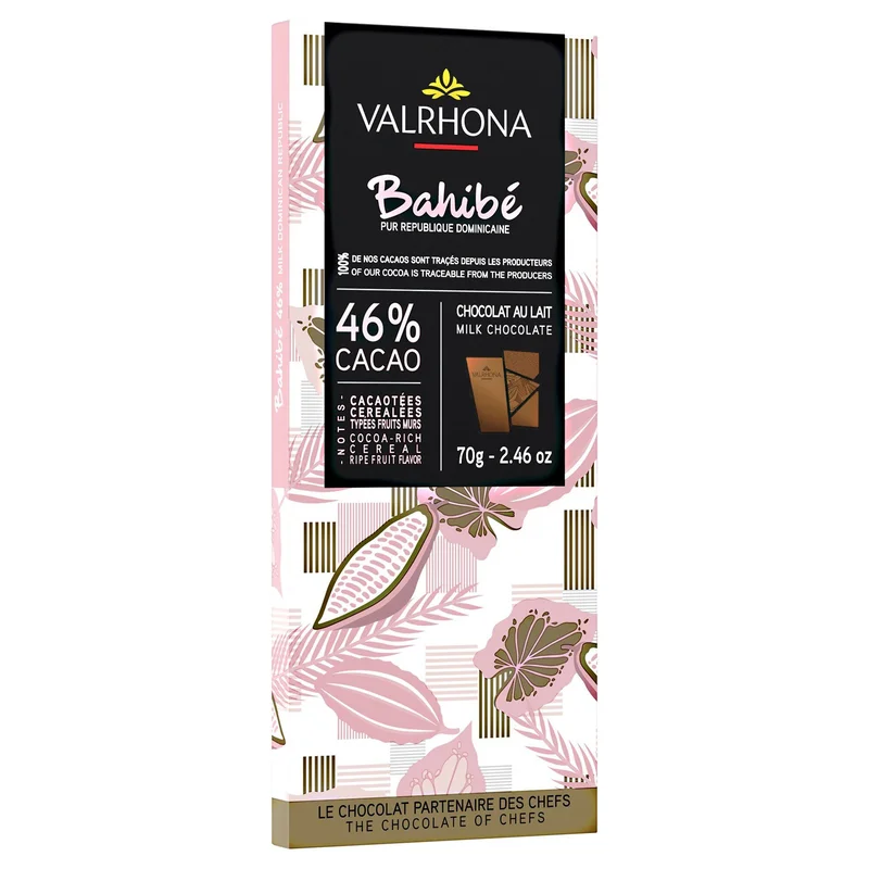 Valrhona Bahibe 46% Sjokolade, 70 g