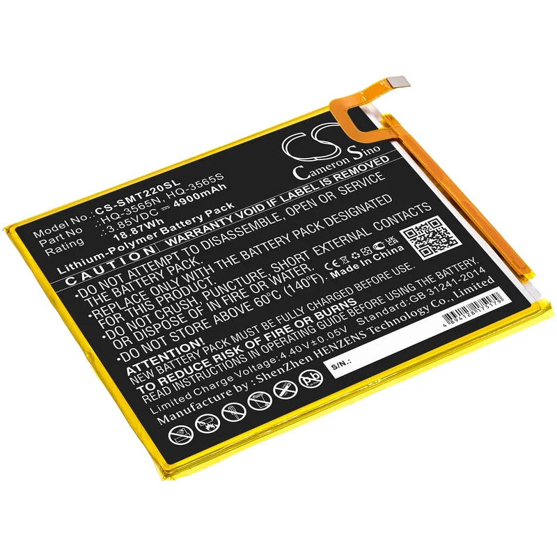 Batteri til nettbrett for Samsung Galaxy Tab A7 Lite, Galaxy Tab A7 Lite 8.7 2021 og andre.