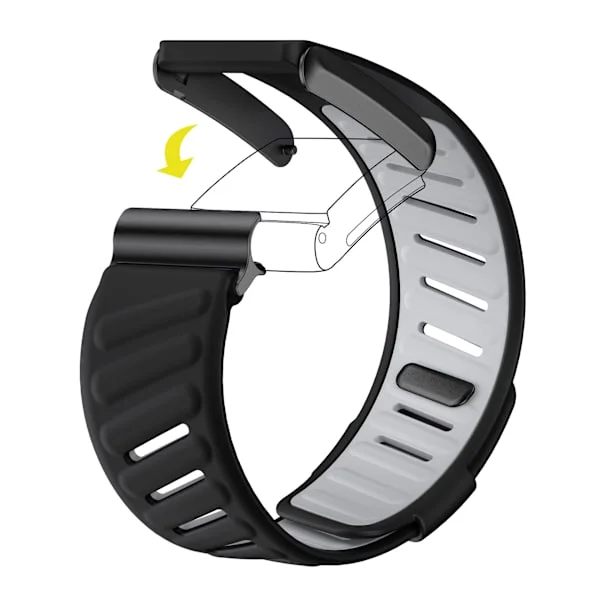 Kompatibel med Whoop armband silikonrem, Whoop 4.0 pulsklocka rem, tvåfärgat armband Remmaterial: silikon