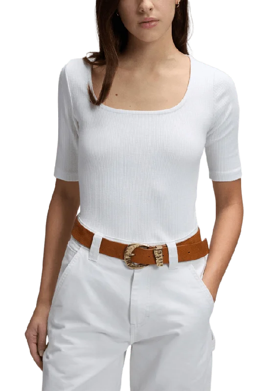 Lee Ss Squared Neck Skjortor Dam Vit XL