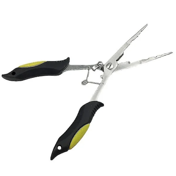 Rostfritt stål Long Nose Fishing tång, multifunktionell spetsad näsa tång Längre krokbindning tång och ledning Crimping tång Cuttersroa Scissorshookin