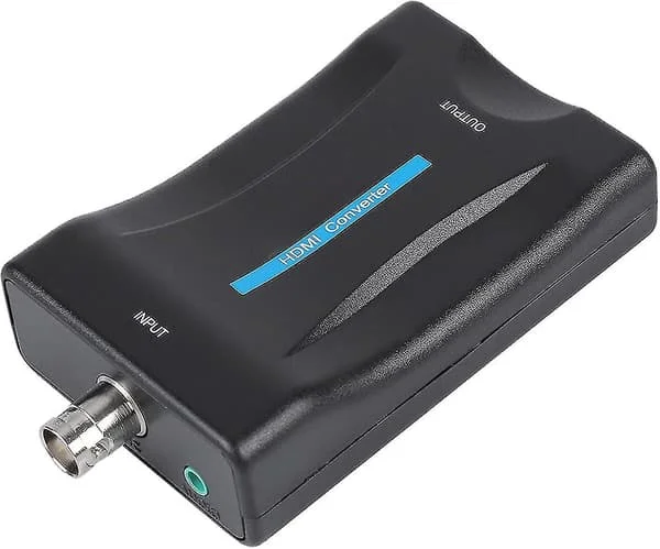 Coax til HDMI Adapter BNC til HDMI Konverter Adapter Coax til HDMI Konverter til TV Antenne 1080p/720p HD Display Video Adapter Overvågningsmonitor 
