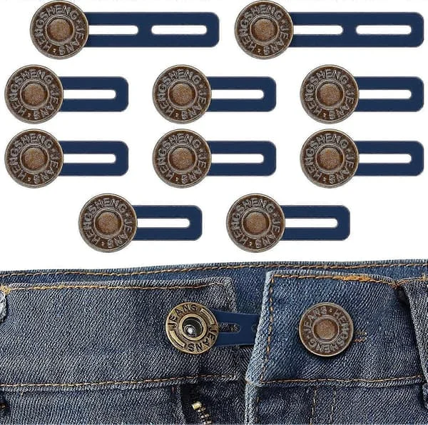 10-pack Belt Extenders for Pants, Trouser Extenders, Waist Extenders for Women, Belt Extenders for Men