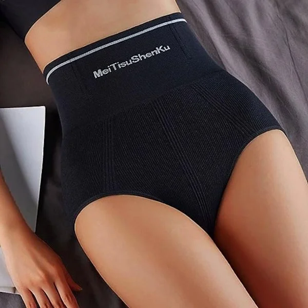 Högmidjade trosor som lyfter rumpan, tights SVART M