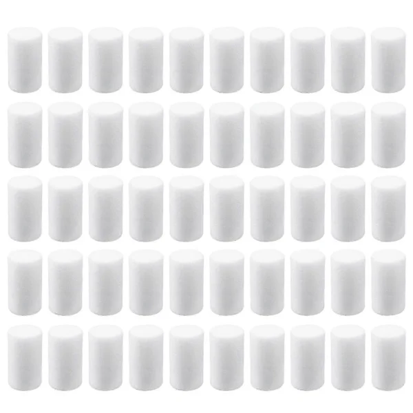 50 st Högtryckspump Filterelement Refill 30MPa 35X20mm Vita Fiber Bomullsfilter kompatibla med Luftkompressorsystem
