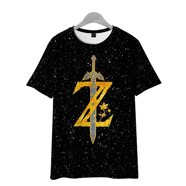 Hett erbjudande till lågt pris! The Legend of Zelda Kingdom Tears Herr T-shirt Topp Mode Kortärmad Unisex Rund Hals Ö-T-shirt Barn Style1 Style1-Glad