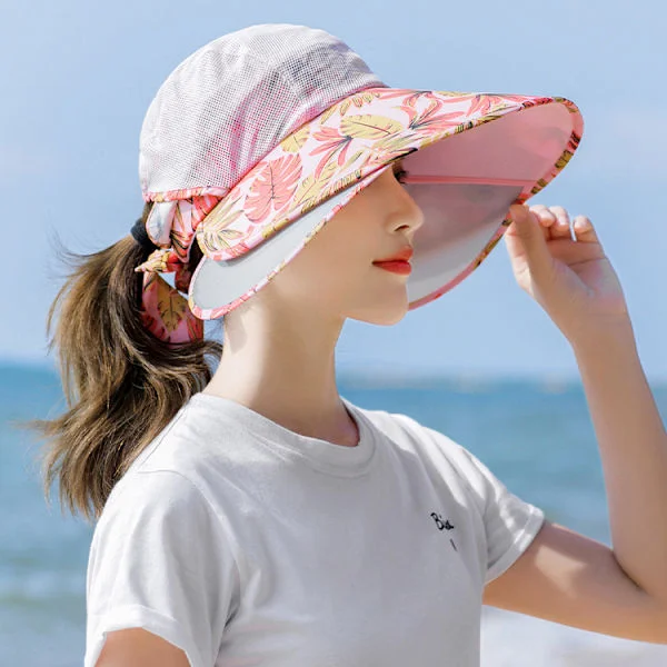 Sports solhatt dam solhatt sport tom solhatt solskärm pannband solhatt anti-UV justerbar ru