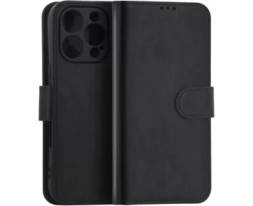 Andersson PU leather wallet w/ MagSafe Apple iPhone 16 Pro Max Black - Plånboksfodral med MagSafe till iPhone 16 Pro Max