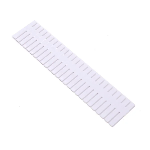 4-lags plastskufforganisator Justerbar hylle Veggoppbevaring Hvit 37x7cm