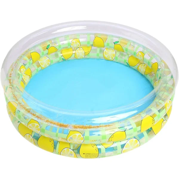 Inflatable Pool, Round Inflatable PVC Pool, Water Play Pool, Paddling Pool for Girls and Boys, Garden Party with Friends