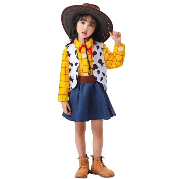 Halloween cosplay kostyme leketøy mobilisering Woody jenter cowboy kostyme ball forestilling foreldre-barn sett