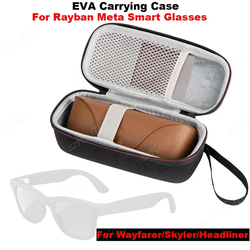 AliExpress - Étui rigide de transport en EVA pour lunettes intelligentes Rayban Meta Wayfarer/Skyler/Headliner, résistant aux chocs et aux rayures
