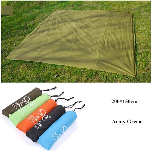 Tältgolv Tarp Picknickmatta ARMY GRÖN 200X150CM