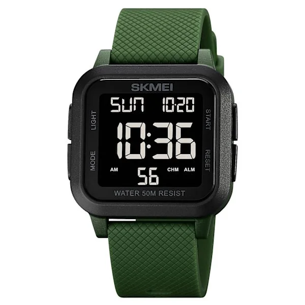 SKMEI 1894 sportklockor Nedräkning dubbel tid watch väckarklocka Kronografbord Digitala klockor