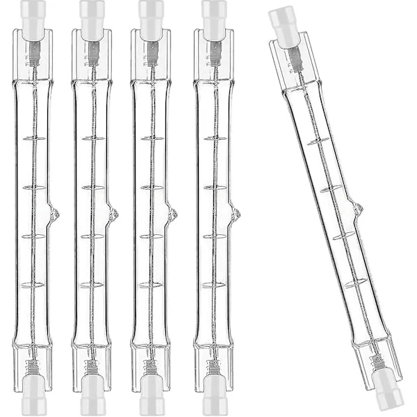 5 stk R7s Halogen Lyspærer 118mm, 500w 230v, R7s Halogen Lyspinner 118mm, R7s Halogen Lyspærer Justerbare Halogen Lyspinner