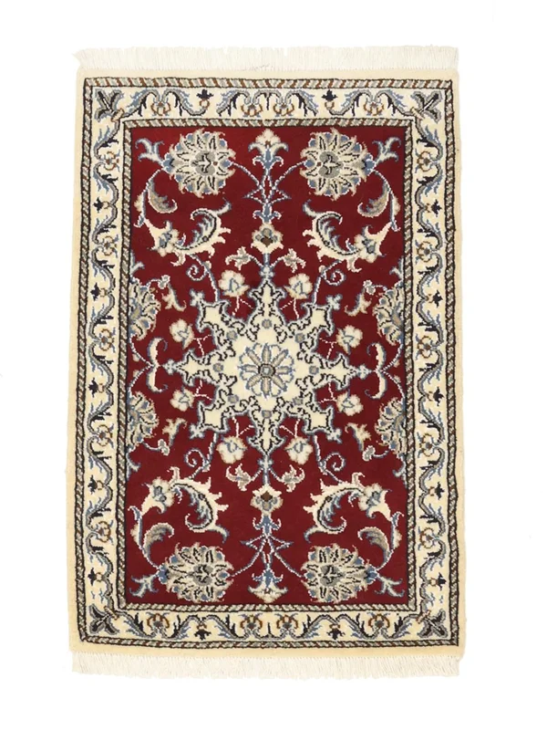 Nain Rug Hand Knotted 57X88 Beige/Brown