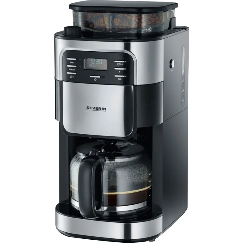 Severin 4810 Kaffemaskine - Rustfrit stål, sort | KitchenOne