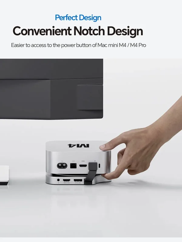 AliExpress - PULWTOP Mac Mini M4 Dock-Ständer mit DP 4K 144 Hz und HDMI 4K60, Mac Mini M4 Pro Hub mit 4 TB NVMe SSD-Gehäuse (SSD NICHT im Lieferumfang
