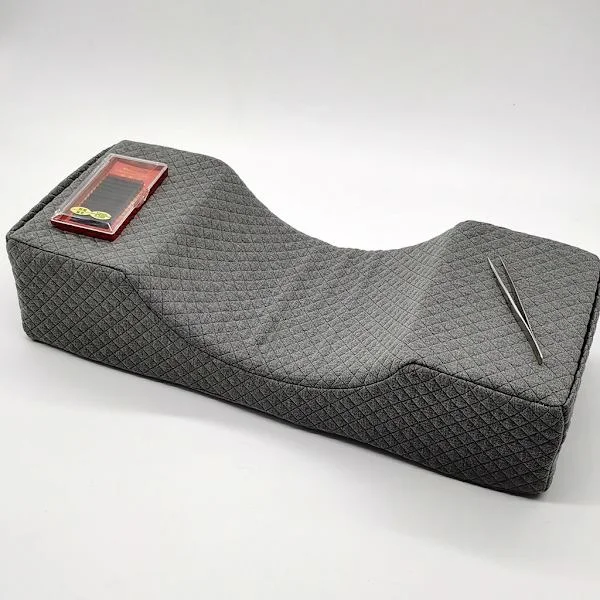 Øyenvippe Extension Pute - Ergonomisk Memory Foam Pute | Sovepute | 50,8 x 20,3 x 11,9 cm | Myk | Konturpute med Nakkestøtte
