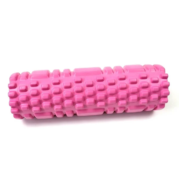 Gym and Pilates with 26 cm Yoga Roller Back Massage Yoga Block Roller Home Exercise Equipment Rose Red-FX- Rose Red 25.5cm Rose Red 25.5cm