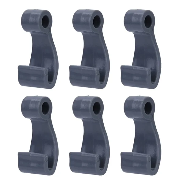 6 stk Kajakk J-formede kroker Bungee kroker Plast Snap Festesnor Kroker Klips