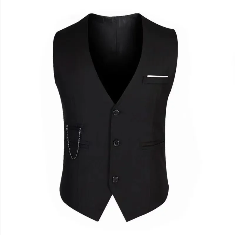 AliExpress - 7XL Hohe Qualität Kleid Westen Für Männer Slim Fit Herren Anzug Weste Männliche Weste Gilet Homme Casual Ärmellose Formale Business jacke