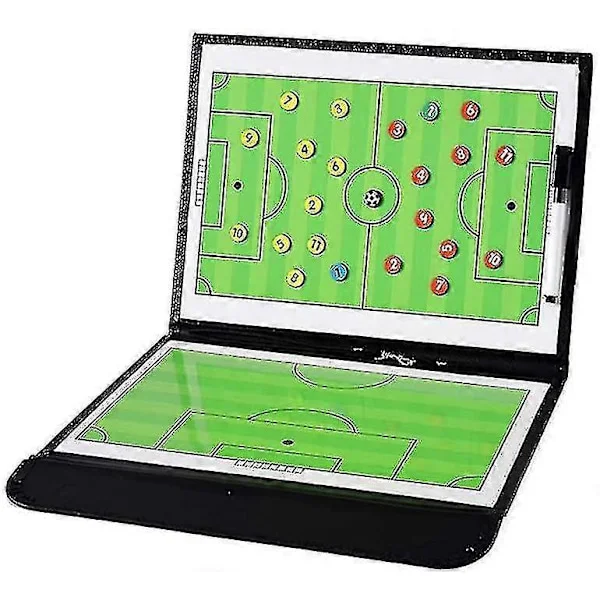 Football Coaching Board Coach Clip Tactical Magnetic Board Kit With Dry Erase Pen And Zipper Bag