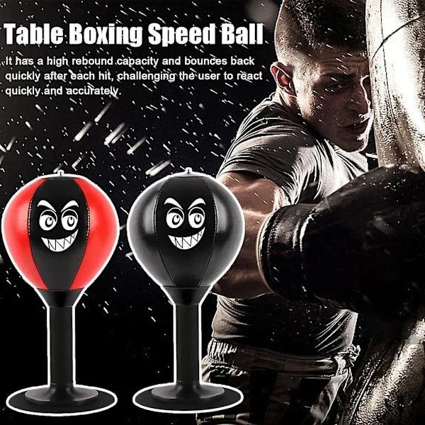Funpunch Rage Bag, Frittstående Skrivebords Boksesekk, Skrivebords Boksesekk Med Sterk Sugekopp, Rage Boksesekk, Skrivebordsbokser, Speedball Med 
