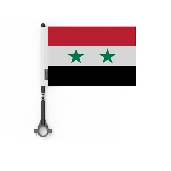 Flagga - Cykel - Syrien - 14 x 21 cm - 50 stycken - Polyester - Utomhus